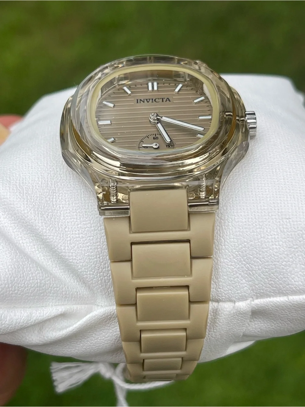 Invicta Celestial Linura Women's Watch - 34.8mm, Khaki (70402) NEW